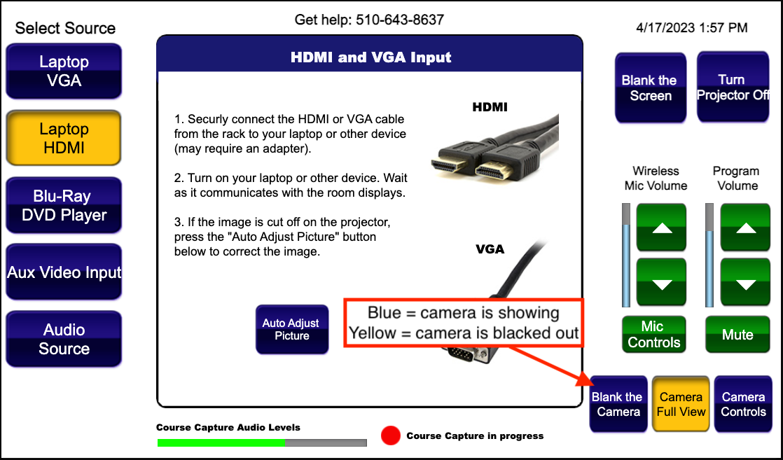 Blank Camera button