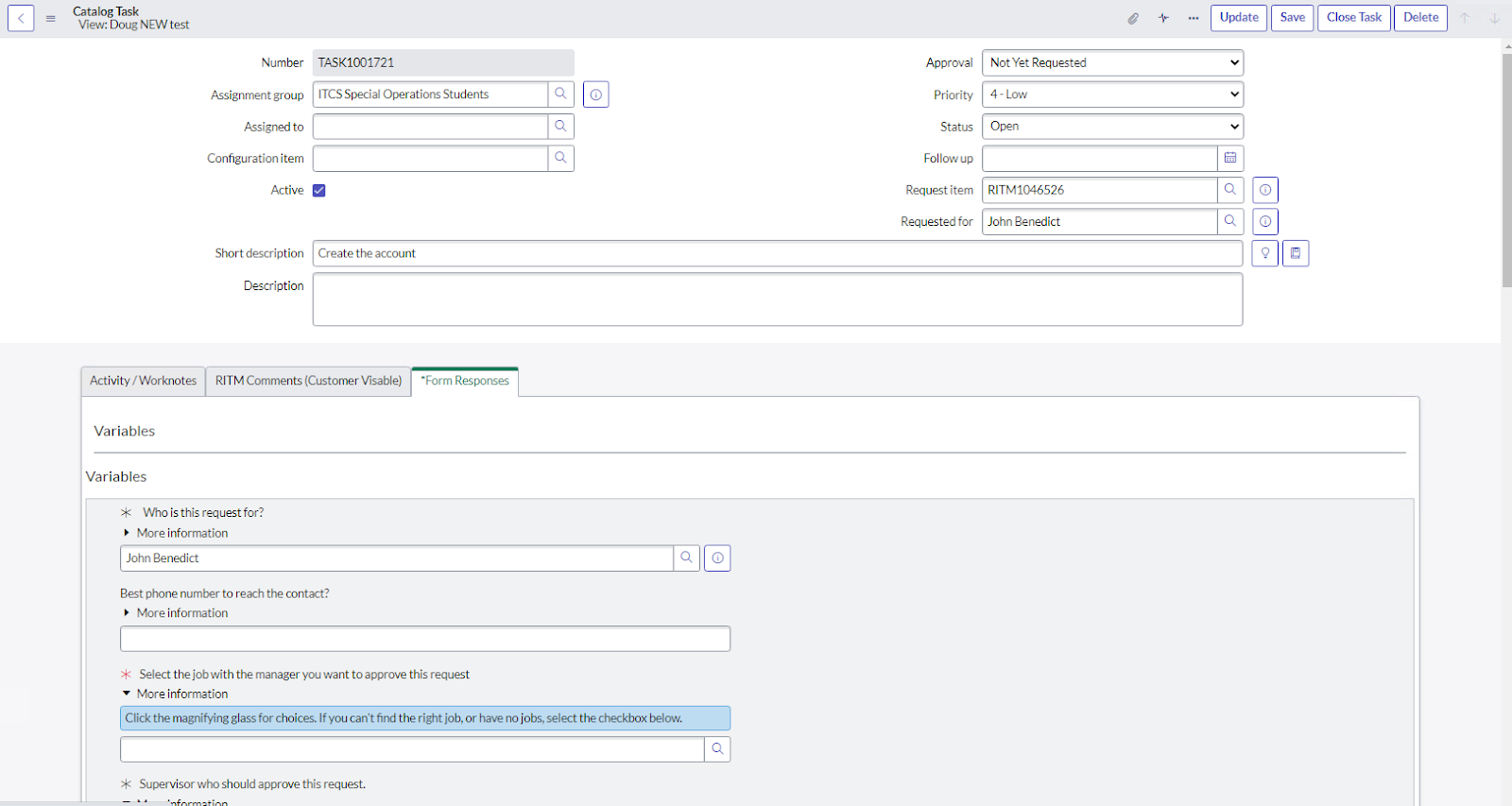 UC Berkeley | New RITM Task view - IT Service Hub - Knowledge Portal