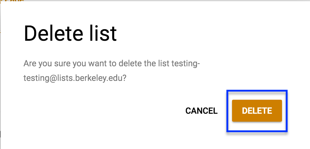 Delete list