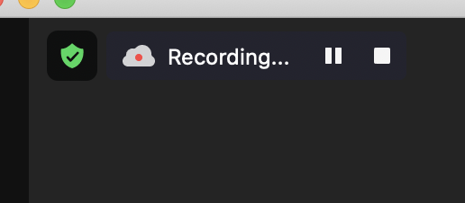 Recording is in progress