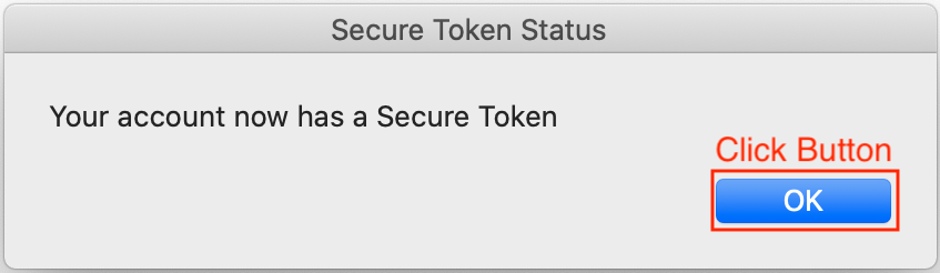 Mac Self Service Secure Token Account Assigned