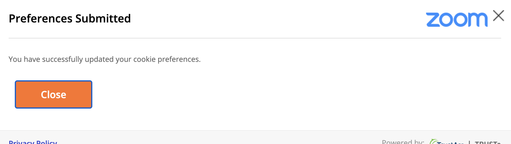 Image showing preferences were saved