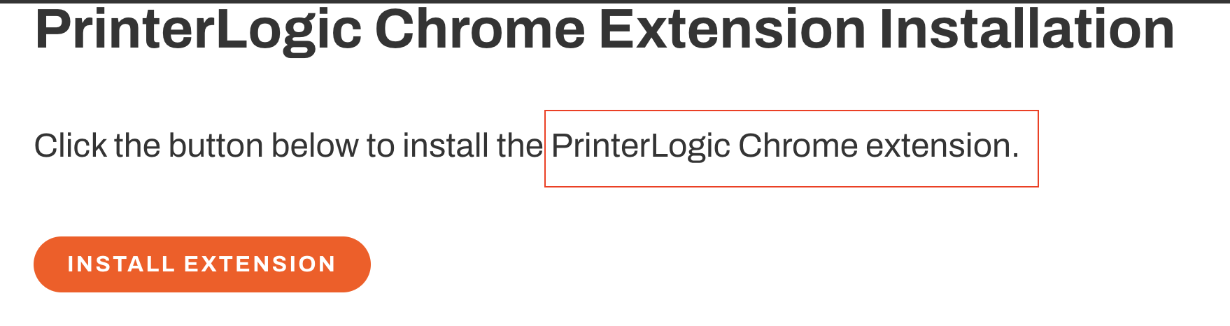 PrinterLogic Chrome Extension