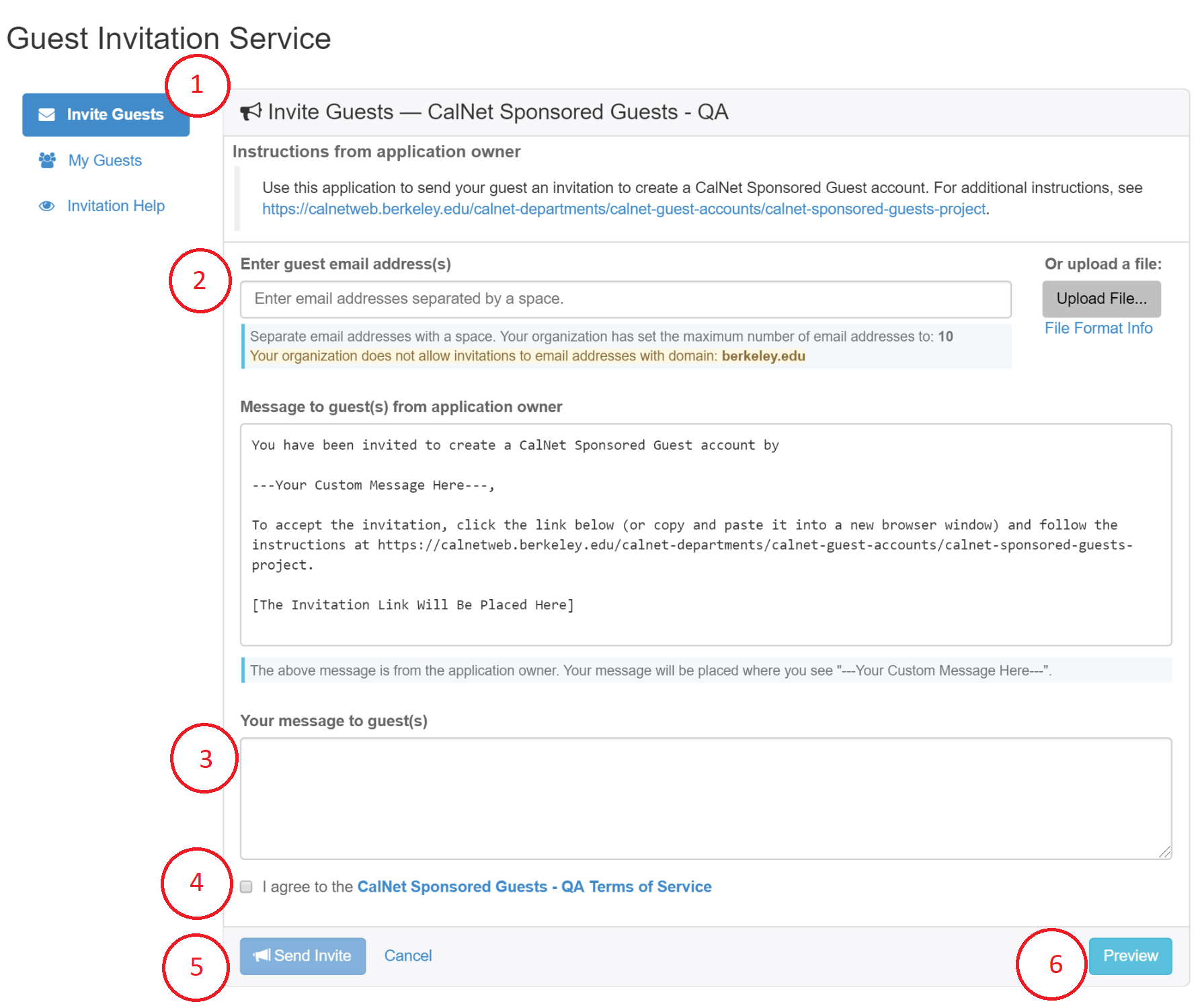 Annotated screenshot follows instructions above