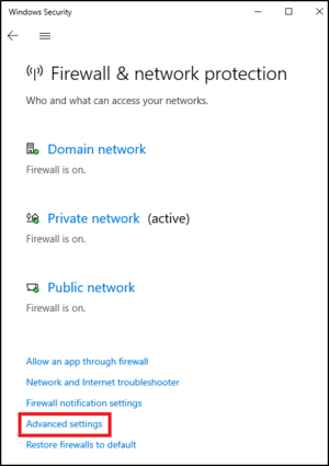 Firewall Advanced