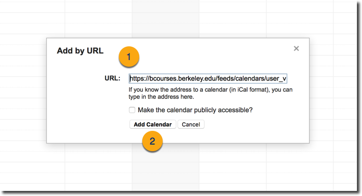 Screenshot of the 'Add by URL' screen