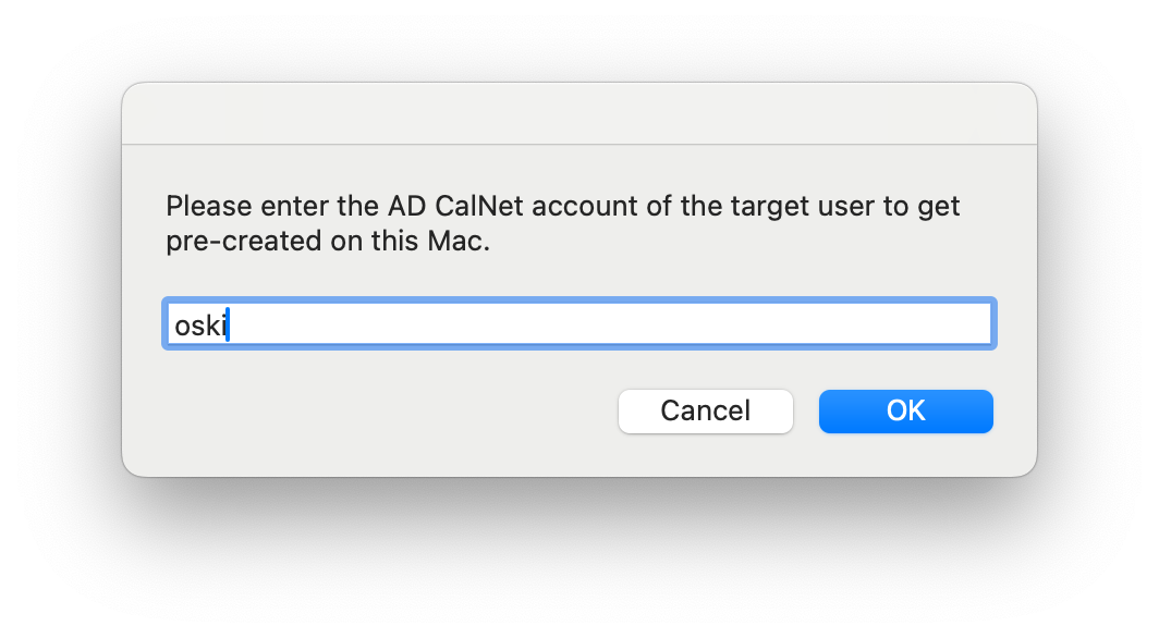 Enter AD CalNet Account