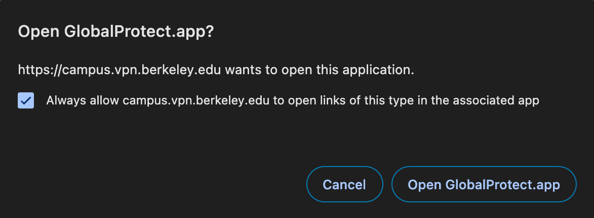 MacOS Security Popup to Authorize GlobalProtect