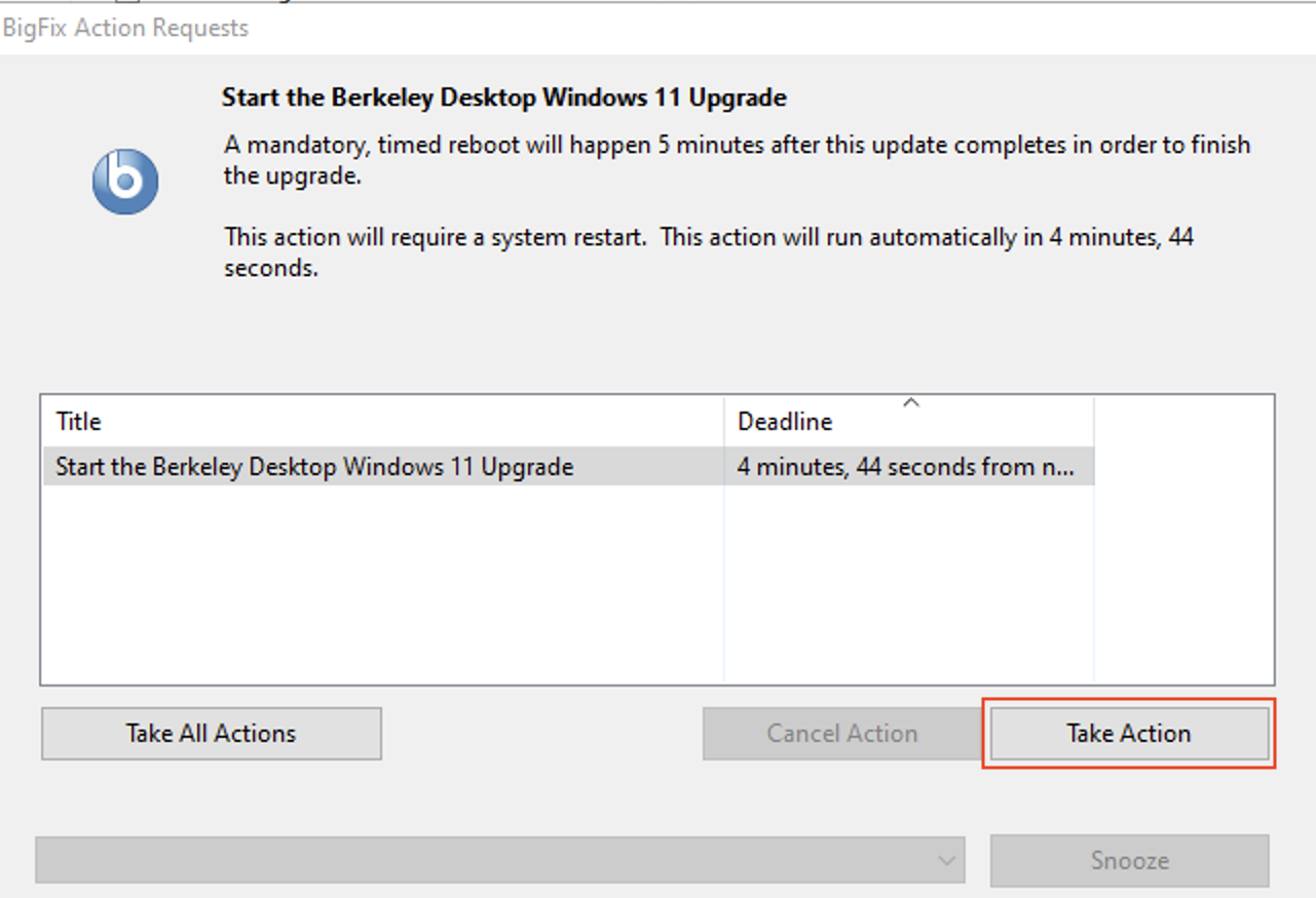 Berkeley Desktop Windows 11 Upgrade - Take Action in Five Minutes