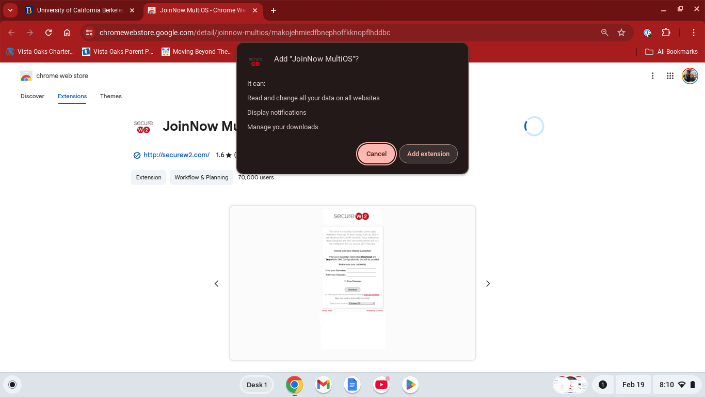 Chrome Browser JoinNow MultiOS Install Browser Plugin Approval