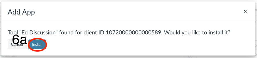 Confirm to install Ed Discussions