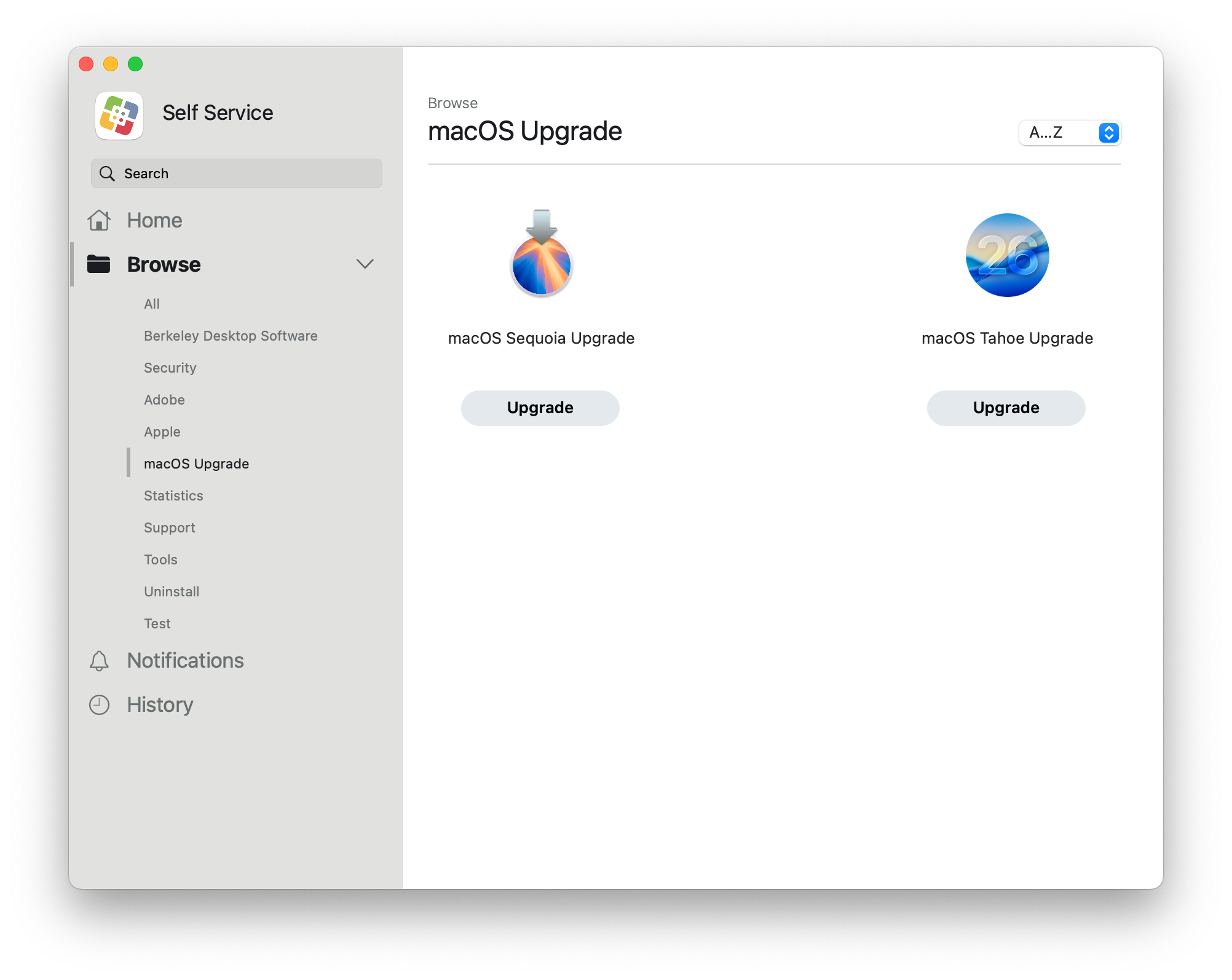 Self Service macOS Update Sequoia and Tahoe Self Service macOS Update Sequoia and Tahoe