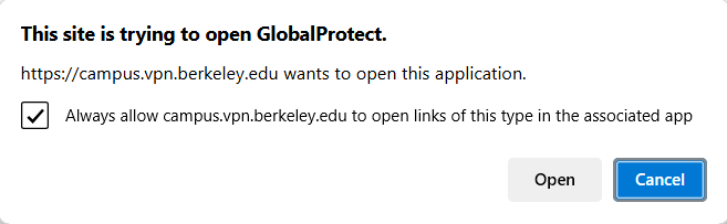 Windows Security Popup to Authorize GlobalProtect
