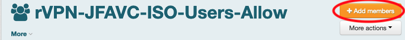 Screenshot of Add Members function