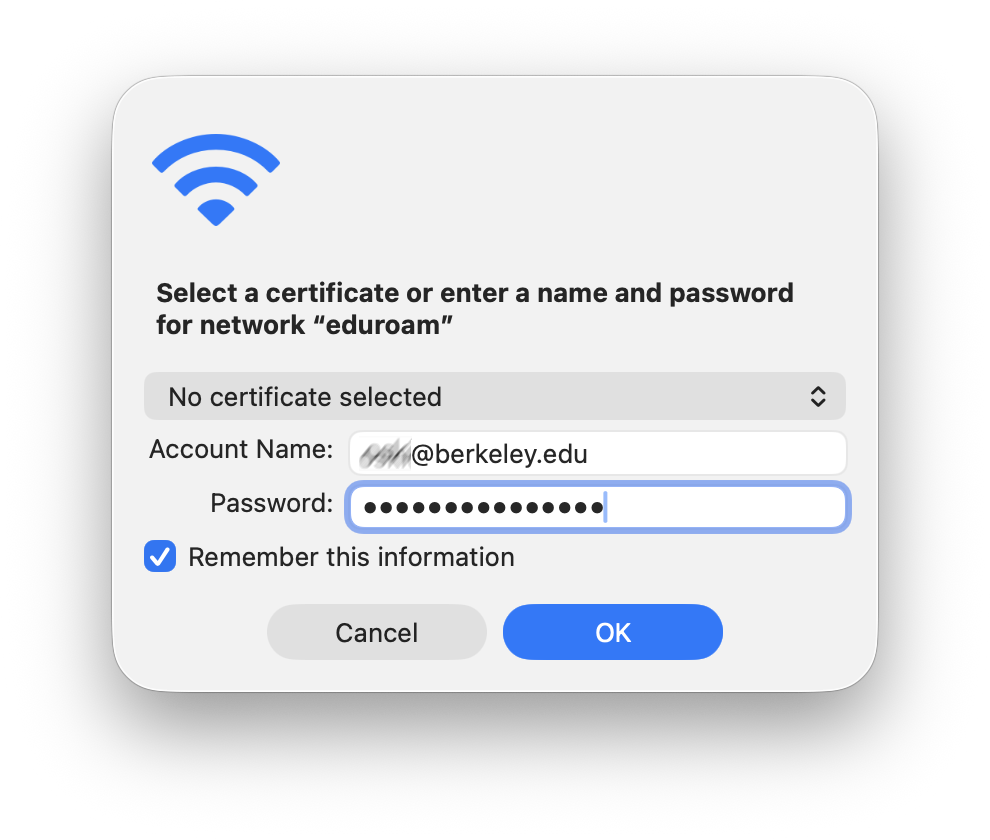 macOS WiFi Login Prompt
