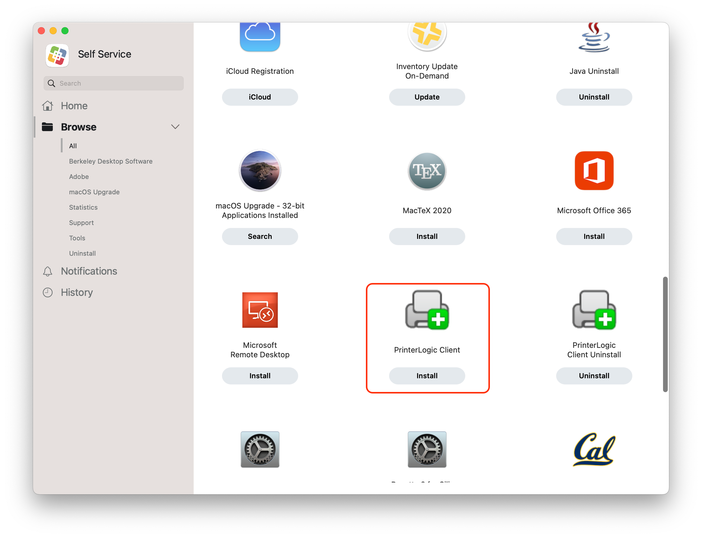 PrinterLogic Client Install SelfService