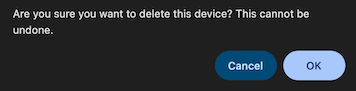 Berkeley-IoT Confirm Device Deletion